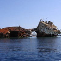 Das Wrack der Loullia, Mai 2007