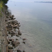 Blick nach links (Richtung Überlingen und Tauchplatz Seezeichen 24), Juli 2005