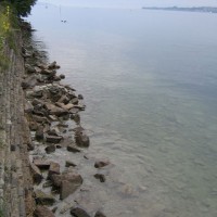 Blick nach links (Richtung Überlingen und Tauchplatz Seezeichen 24), Juli 2005