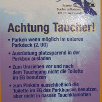 Die Parkhausordnung für Taucher, Mai 2005