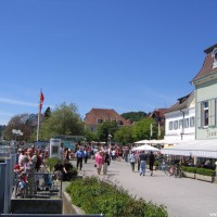 Die Promenade von Überlingen, 3 Gehminuten vom Parkhaus Post, Mai 2005