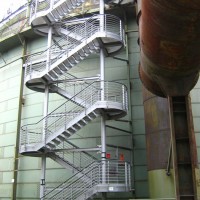Treppenaufgang zum Tauchturm, Oktober 2005