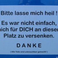 Solche Hinweistafeln sind leider nötig, April 2006