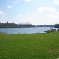 Blick von der Füllstation zum See, April 2006