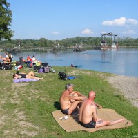 Liegewiese am Vogelsee, September 2005