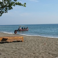 Am Strand des Pondok Sari Resorts, September 2007