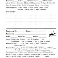 iQ Logbook M / sub-base Logbuch - 2 Tauchgänge pro Seite v3