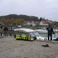 Zurück im Hafen von Unteruhldingen, November 2005